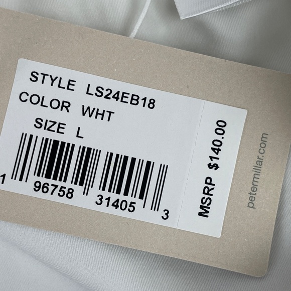 Peter Millar White Pleated Golf Tennis Skort Skirt - NWT $140 - Picture 7 of 8